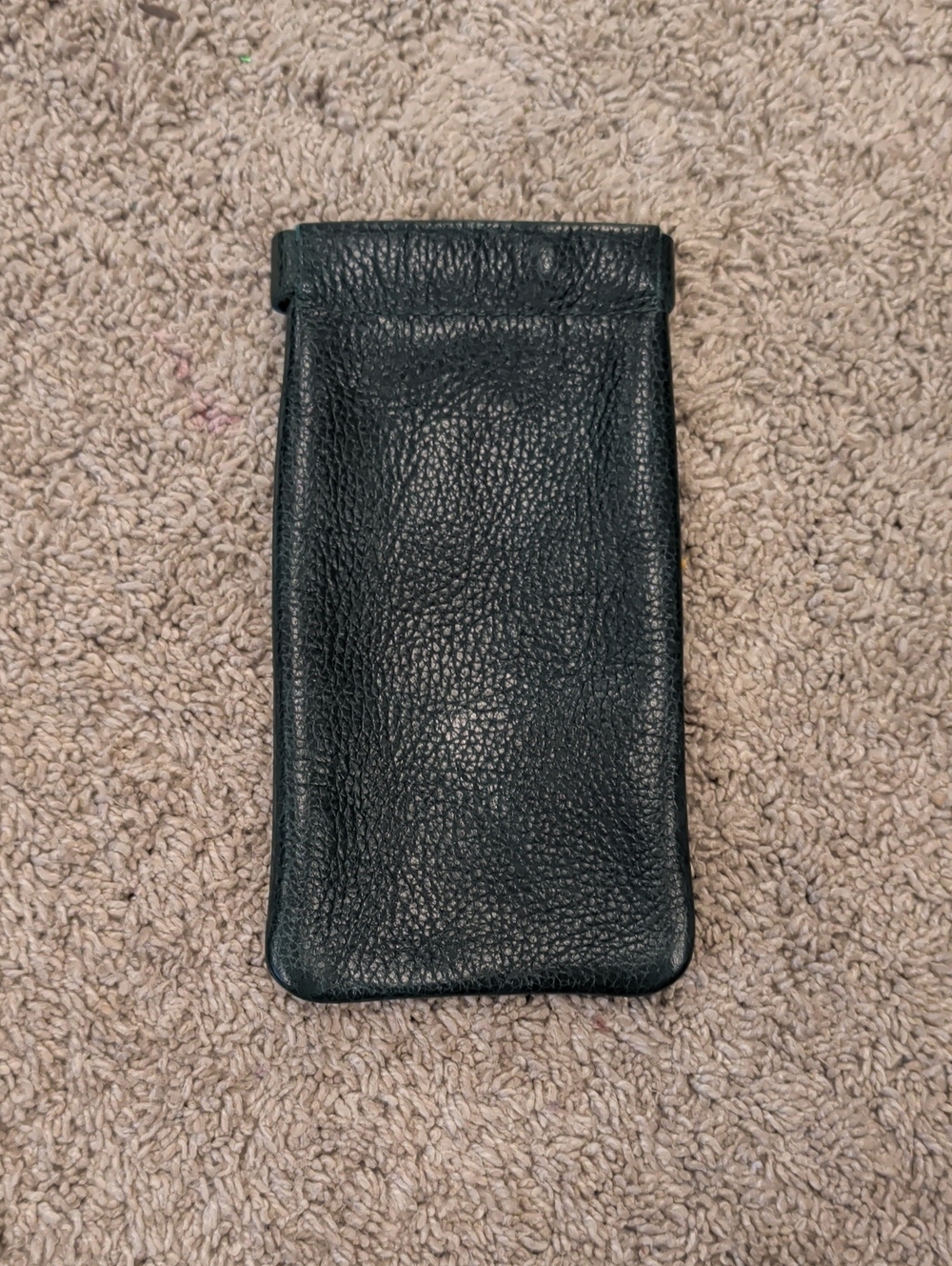 NWOT Portland Leather Squeeze Eyeglass Case - Forest Green